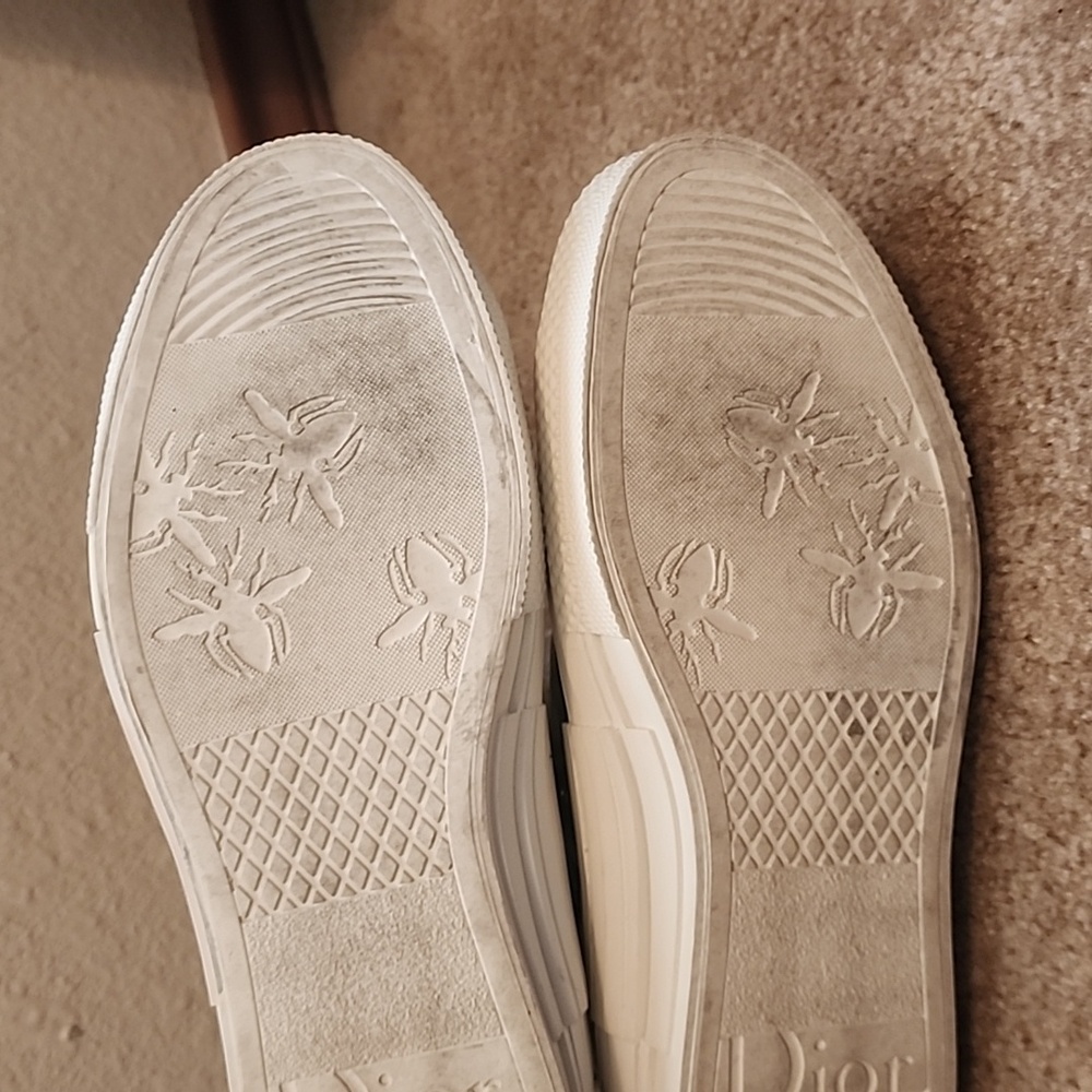 DIOR B23 High-Top Logo Oblique White Black Clear Translucent Sneakers Si… - Picture 12 of 14